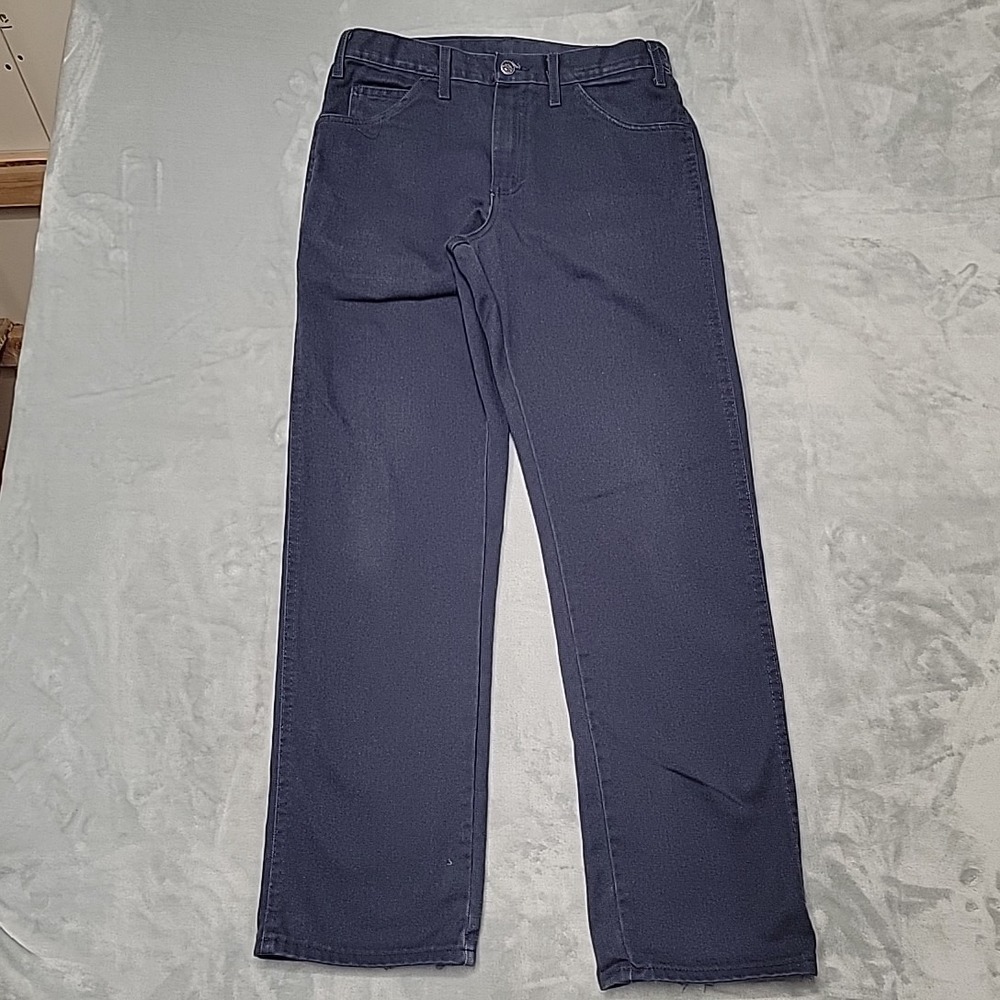 Dickies Pants Mens 32x32 Blue Regular Fit Workwear Chino Skater Utility Grunge